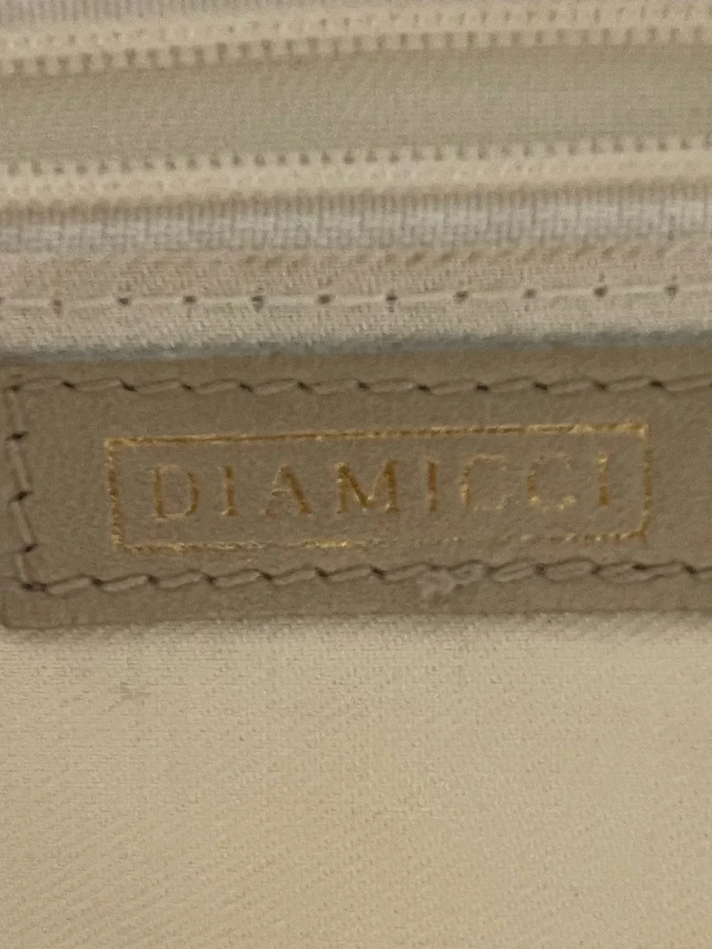 Diamicci cream leather